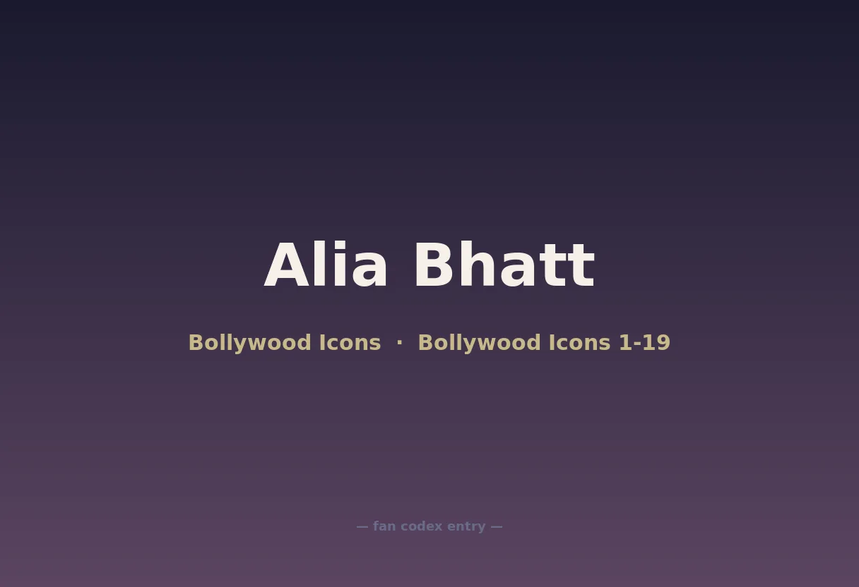 Alia Bhatt